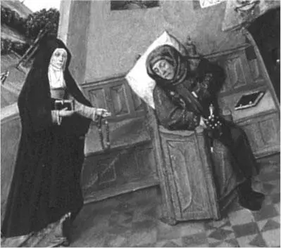 Рис 55 Лень духовная Acedia отказ от молитвы чётки заброшены на коленях - фото 287
