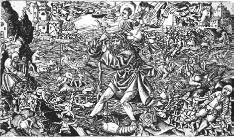 Рис 73 б Святой Христофор гравюра создана ок 1500 г Алартом дю Хамелем - фото 491