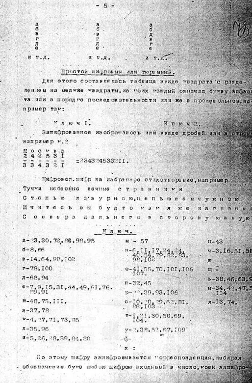 По этому шифру зашифровывается корреспонденция избирая обозначение букв любою - фото 5