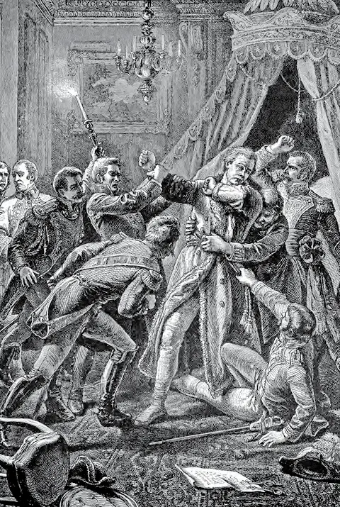 Убийство Павла I Гравюра начала XIX века Что бы потом ни писали главари - фото 4