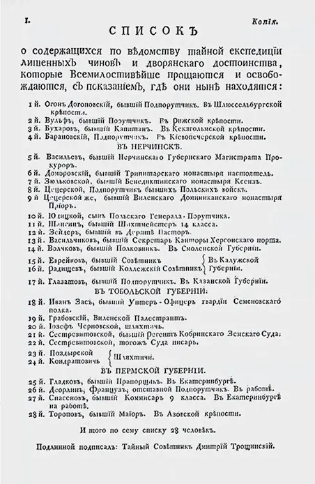 Указ Александра I о возвращении ссыльных в том числе А Радищева Одновременно - фото 15