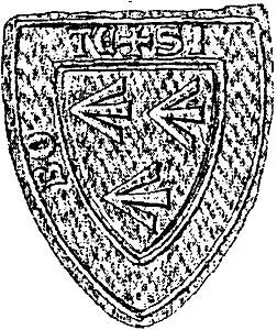 Печать любекского горожанина Шифрида II Бохольта Sifridus de Bocholte 1323 - фото 47