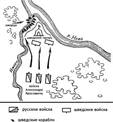 Невская битва 15 июля 1240 г Схема Д Г Хрусталёва Восточная Эстония и - фото 53