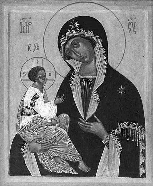 Извод иконографии Одигитрия Панагия Декса Гребневская икона Божией Матери - фото 88