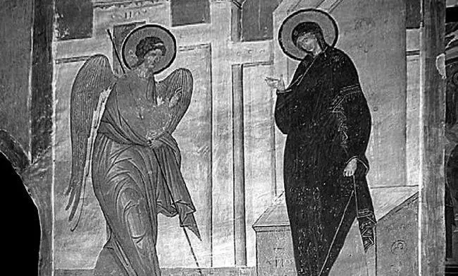 Дионисий Благовещение Фреска 1502 г Если в иконах святого Андрея еще - фото 179