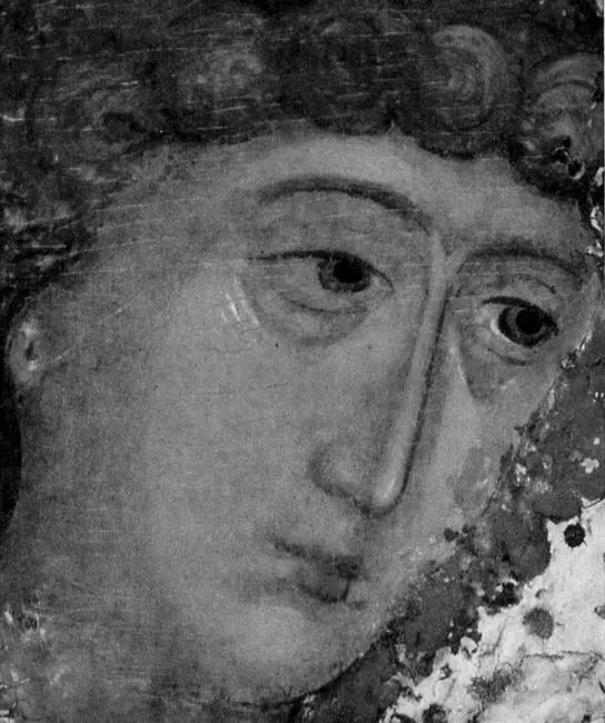 Фрагмент иконы при Андрея Рублева Троица Ветхозаветная 14231427 гг Гора - фото 203
