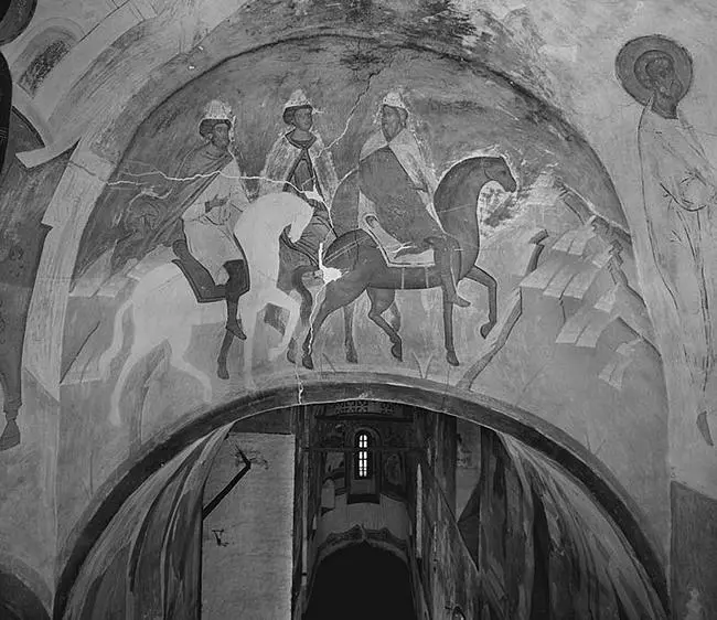 Дионисий и мастерская Фрески церкви Рождества Пресвятой Богородицы 1490 г - фото 213