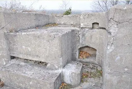 Форт I Пулемётная позиция Современный вид Кроме гнёзд для стрелков на - фото 47