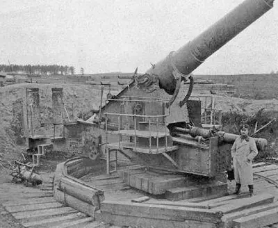 10дм орудие 1го отдела обороны захваченное германцами Фото 1915 г 6дм - фото 98