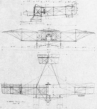 Чертежи французских самолетов русской армии Фарман В 1912 г в составе отряда - фото 105