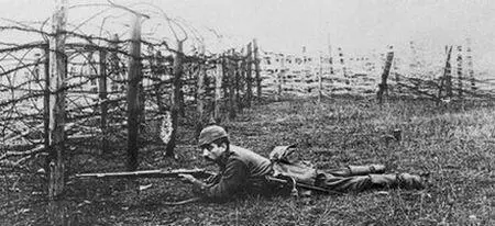 Германский снайпер на боевой позиции Фото 1915 г Полевая позиция Гродненской - фото 133