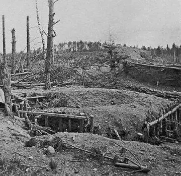 Разрушенная полевая позиция крепости Фото 1915 г На протяжении 18 августа - фото 143