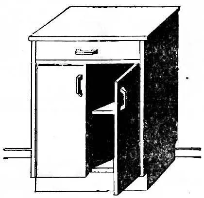 Рис 1 Кухонный разделочный столшкаф Изобразим этот стол на бумаге или - фото 1