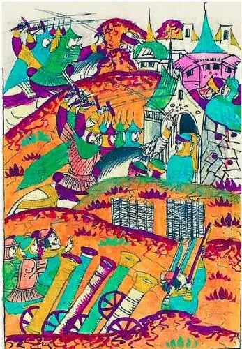 Штурм Дерпта Миниатюра Лицевого летописного свода XVI в К концу августа 1558 - фото 24