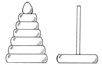 Сосчитай сколько колечек на пирамидке Нарисуй на второй пирамидке колечек - фото 18