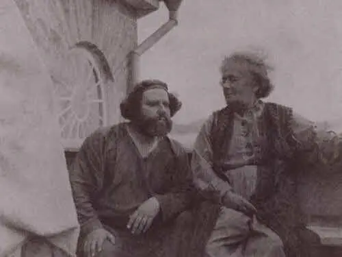 Макс Волошин и Елена Оттобальдовна Пра мать поэта 1910е гг Марина и - фото 21