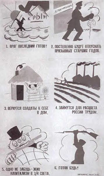 Одно из Окон РОСТА со стихами Маяковского Сделанные Маяковским эскизы - фото 30