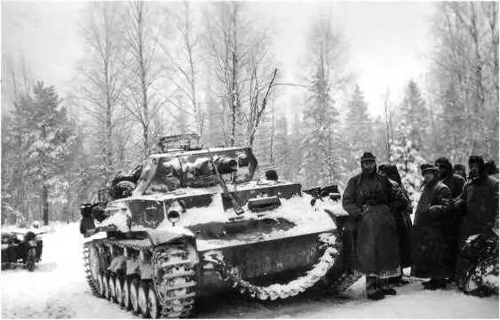 Танк PzIVв Подмосковье Ноябрьдекабрь 1941 г С неизвестной целью на ствол - фото 121