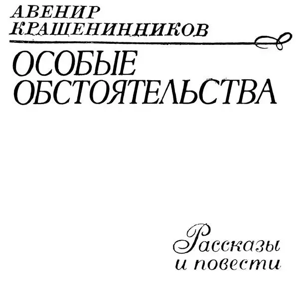 Особые обстоятельства Рассказы и повести - фото 2