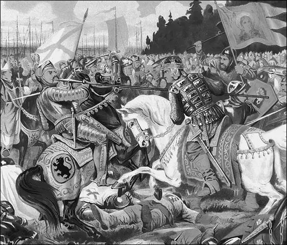 Невская битва Александр Невский наносит рану в лицо Биргеру Художник АД - фото 105