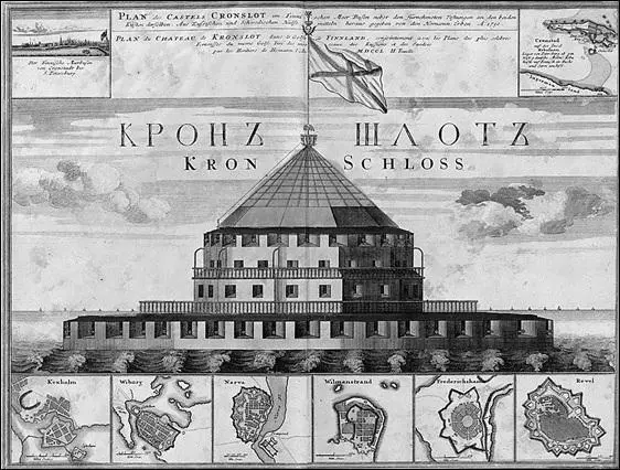 Кроншлот Гравюра XVIII в Офицеры и моряки Балтийского флота всегда - фото 121