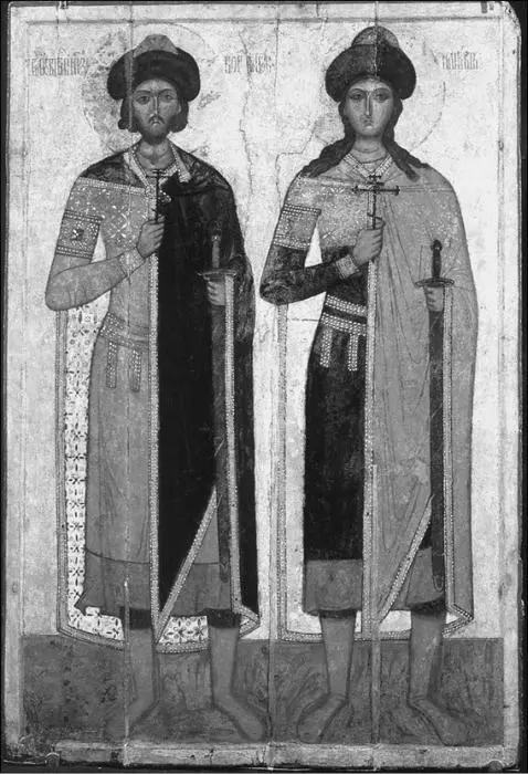 Святые Борис и Глеб Икона XIV в Смоленская земля дала несколько первых - фото 38