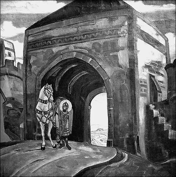 Святой Меркурий Смоленский Художник НК Рерих 1918 г В 52 км к юговостоку - фото 112