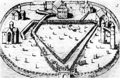 Александровская слобода при Иване Грозном С гравюры Я Ульфельда XVI в - фото 6