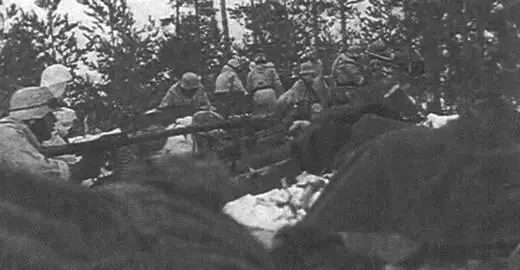 Пехота немецкой боевой группы в лесном бою Потери частей 8й армии за день - фото 58