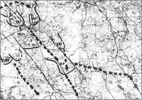 Положение 5го армейского корпуса немцев на утро 26 ноября 1941 г и планы - фото 32