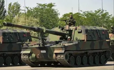 155мм СГ T155 Фиртина Тур Экипаж 5 чел Боевой вес 56 т Боекомплект - фото 318