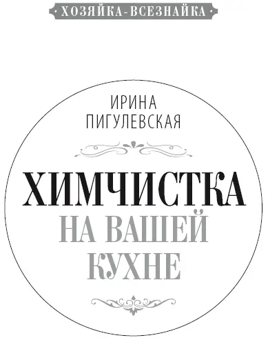 Ирина Пигулевская Химчистка на вашей кухне Все для идеальной чистоты дома - фото 1