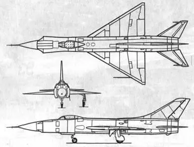 Рис 168 Схема самолета Т49 В 1978 1981 гг на базе Су9 была - фото 162