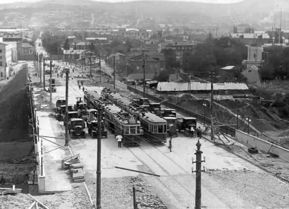 Строительство моста им Челюскинцев Тбилиси 1935 год Строительство стадиона - фото 65