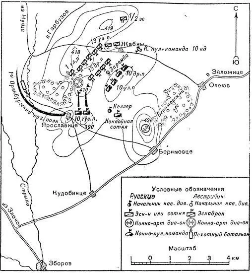 Рис 17Кавалерийский бой у Ярославице 21 августа 1914 г 4я австрийская - фото 17