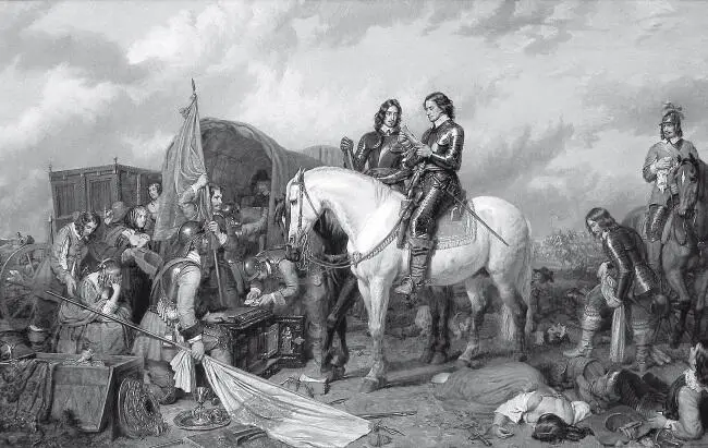 Чарльз Ландсир Оливер Кромвель в битве при Нэсби 1851 Старая Национальная - фото 58
