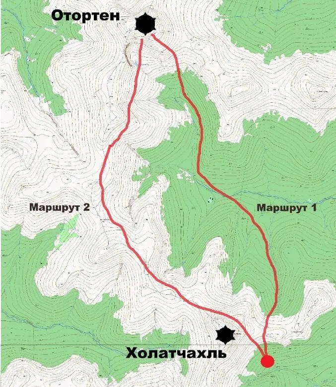 Карта 2 Варианты выхода на Отортен У группы был дефицит во времени они были - фото 61