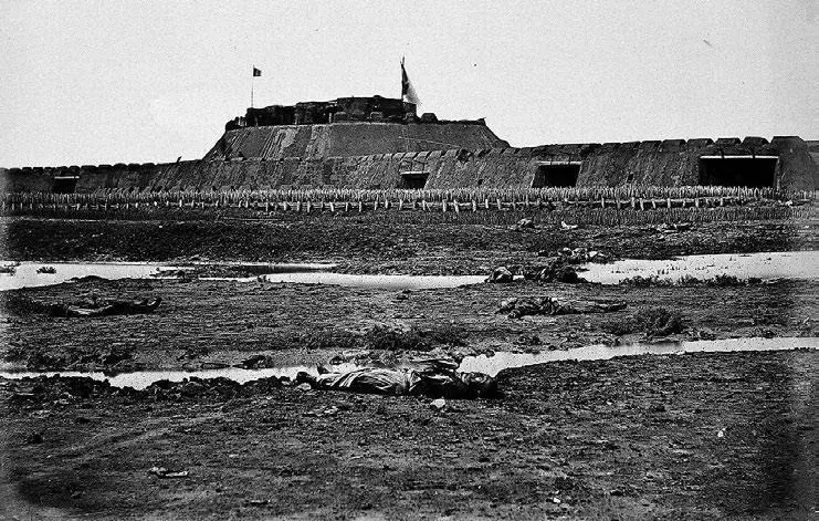 Вид на один из китайских фортов Дагу в устье реки Байхэ Фотография 1860 года - фото 38
