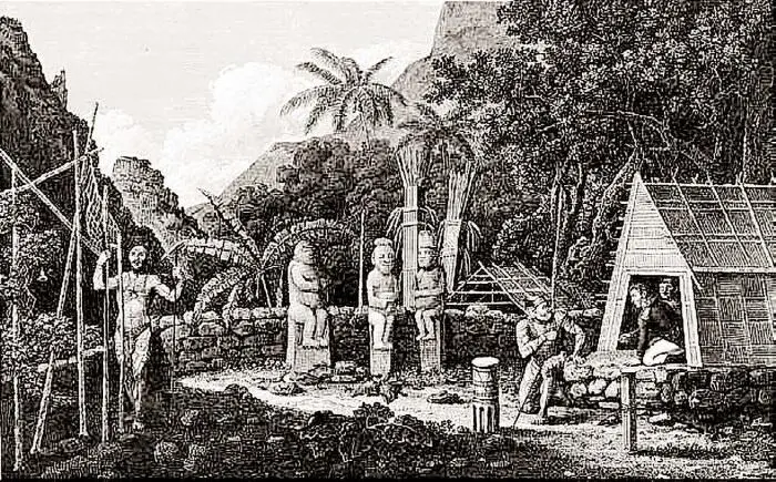 Остров НукуХива Гравюра 1813 Бугаевский И Игра в карты Первая четверть XIX - фото 57