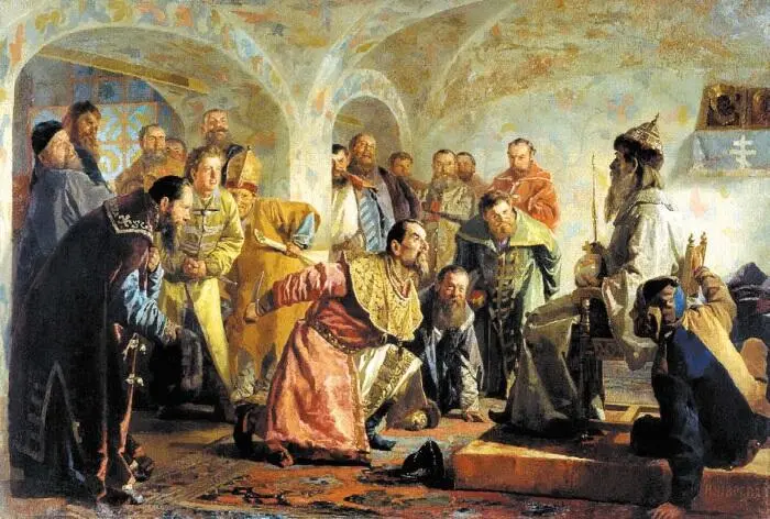 Неврев Н Опричники Нестеров М Шутовской кафтан Боярин Дружина Андреевич - фото 78