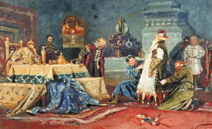 Нестеров М Шутовской кафтан Боярин Дружина Андреевич Морозов перед Иваном - фото 79