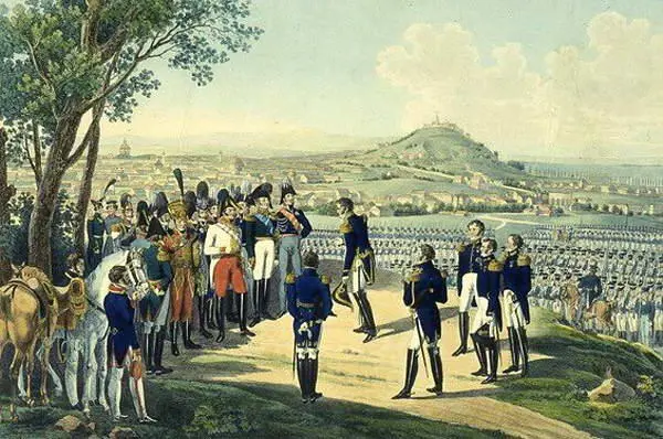 Неизвестный художник Капитуляция Парижа 31 марта 1814 года Гравюра 1я - фото 113