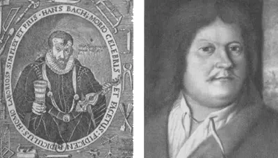 Слева Ганс Бах прадед композитора С гравюры 1617 г Справа Иоганн - фото 4