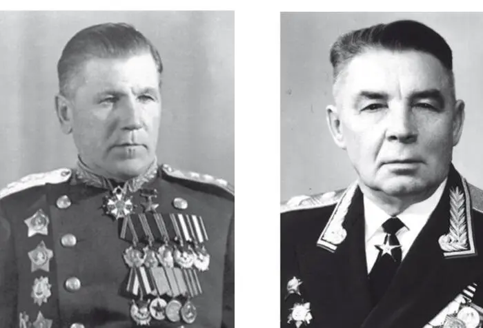 Командующие ВДВ генералполковник Горбатов А В и генерал армии Маргелов В Ф - фото 109