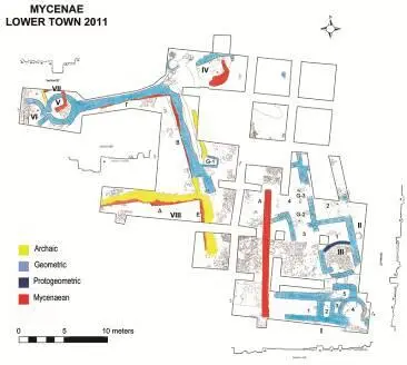 Интенсивные раскопки нижнего города Микен велись с использованием гравиметрии - фото 28
