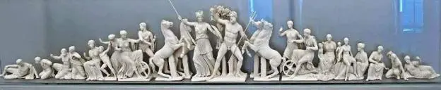 Западный фронтон Парфенона рисунки Жака Каррея 1674 и современна - фото 348