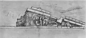 Восточный фронтон Парфенона Рисунки Жака Каррея 1674 До наших дней - фото 357