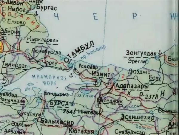 Карта Черного моря Взята из старого атласа СССР авторские права не известны - фото 13