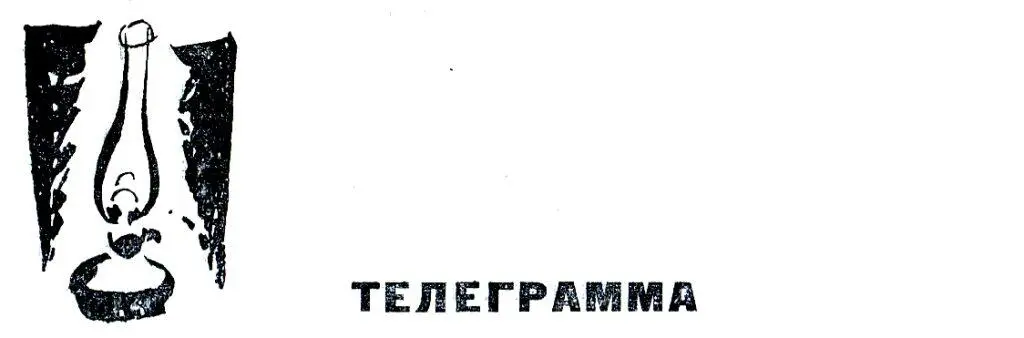ТЕЛЕГРАММА Всю ночь в будке путевого обходчика горел огонь У стола сидела - фото 20
