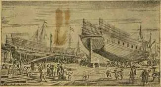 Постройка корабля С гравюры 1709 года длинна и нелегка даже для путников - фото 44